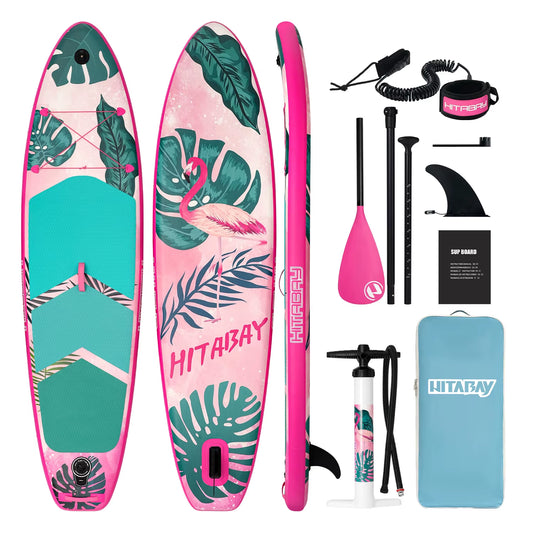 Free Shipping EU Warehouse in Stock Pink Sup Stand up Paddle Boarding Foldable Inflatable Paddle Boards Isup for Woman