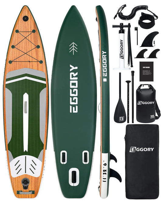 Inflatable Stand up Paddle Board Nature Wooden look